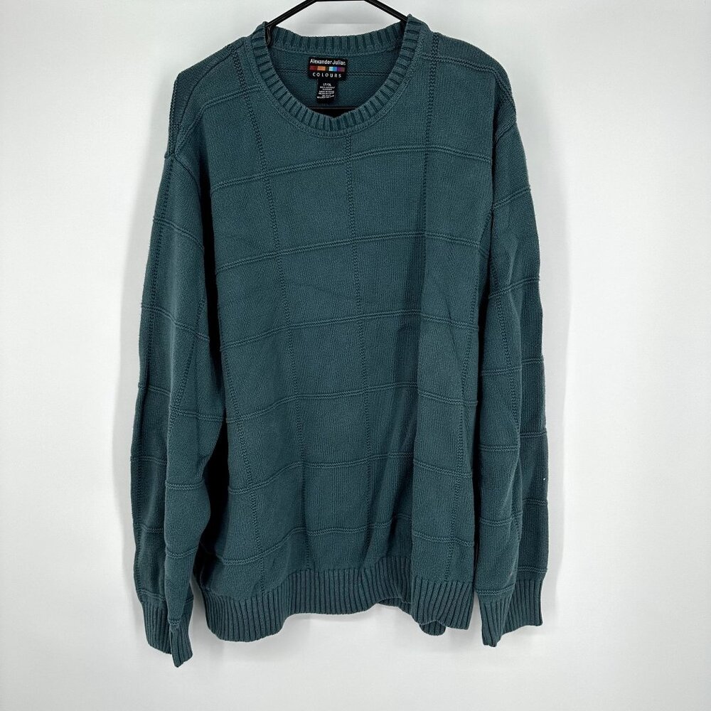 Alexander‎ Julian Colors Vintage Y2K Men's Sweater Green Size Large